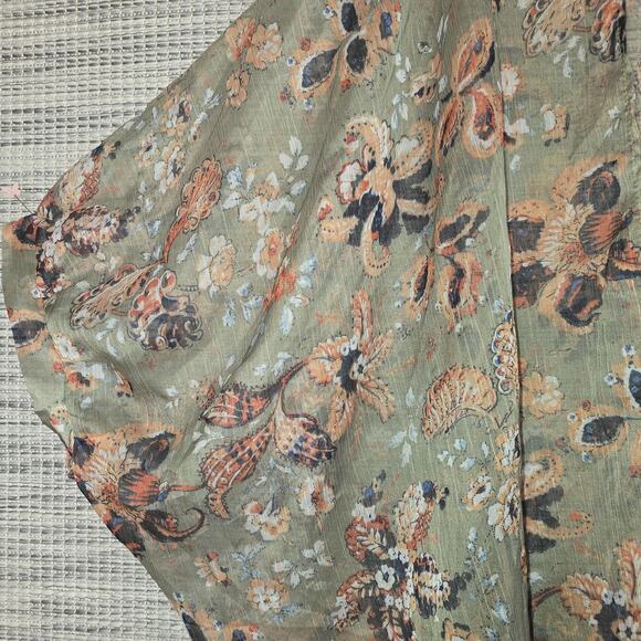 Davi & Dani Kimono Womens 1XL Floral Sheer Lightweight Boho Cover Up Layering - Picture 3 of 9